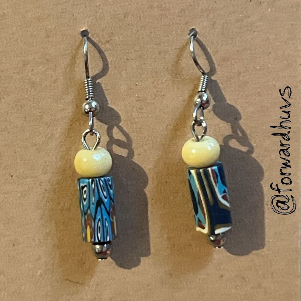Bundle Sale 3 for $15 | Clay Multicolored Dangle Earrings – 1.5 Inches